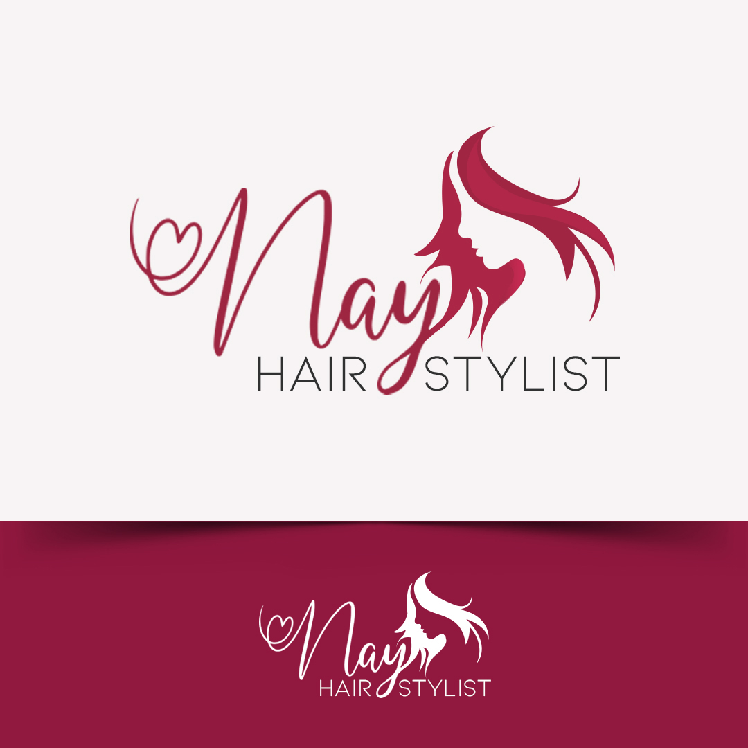 Logotipo desenvolvido para a Cabeleireira Nay Hair Stylist