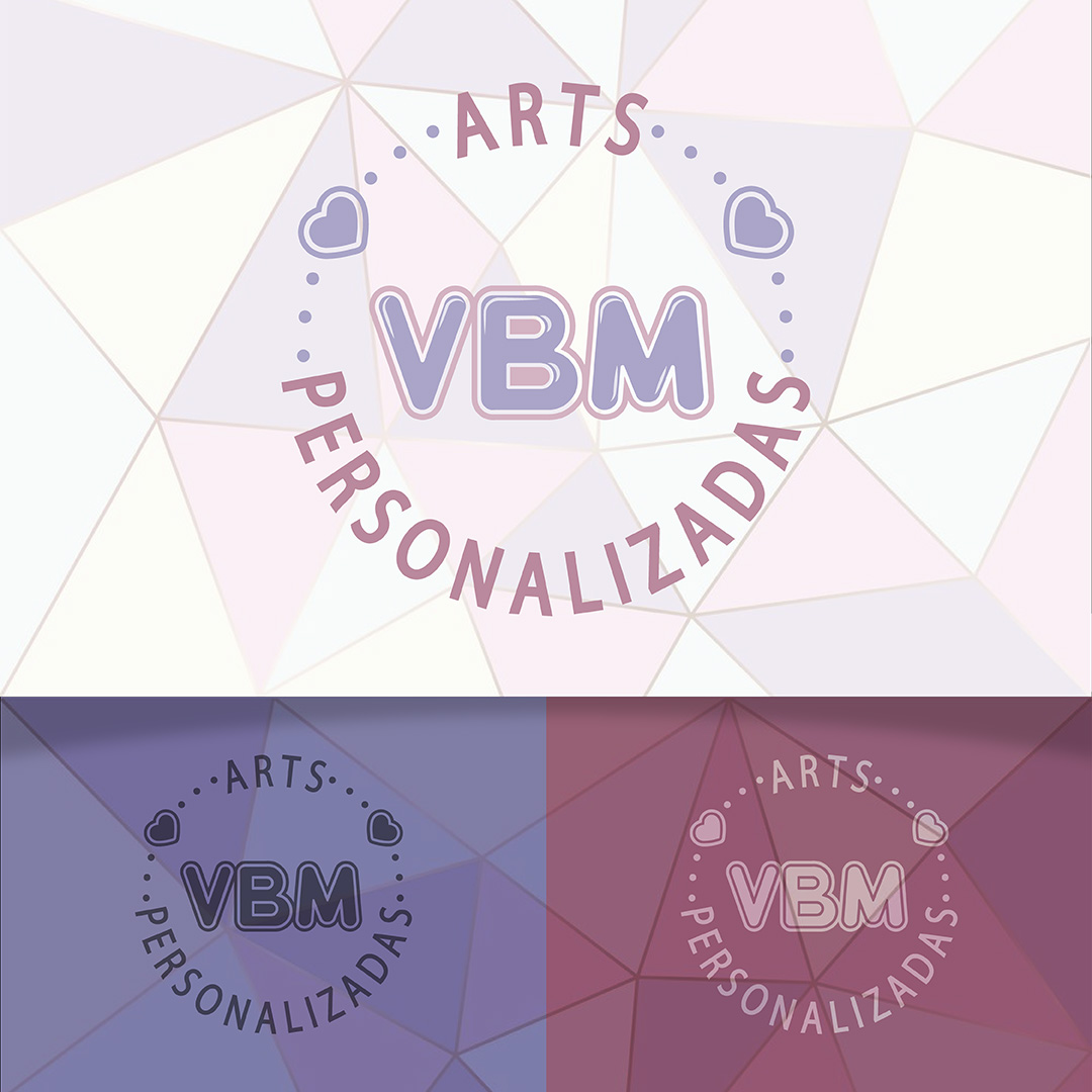 Logotipo desenvolvido para a empresa VBM Arts Personalizadas